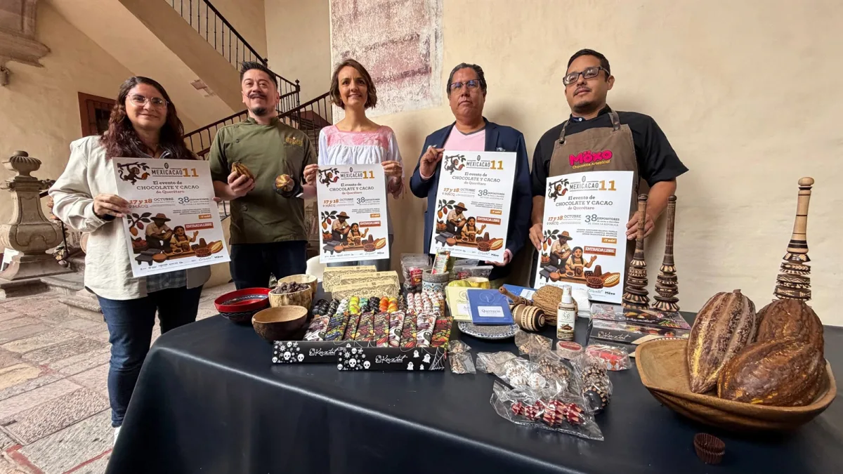 Organizadores y participantes presentan la edición 11 de Mexicacao, que reunirá a 38 expositores el 17 y 18 de octubre en el MACQ, con entrada libre.